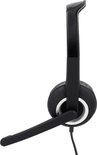 Hoofdtelefoon Hama HS300 On Ear zwart - PC-Office-headset "HS-P150", stereo, zwart