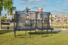 Salta Premium Black Edition - Trampoline met veiligheidsnet - 214 x 153 cm - Zwart