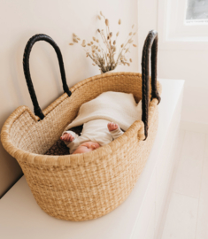 girl moses basket and stand