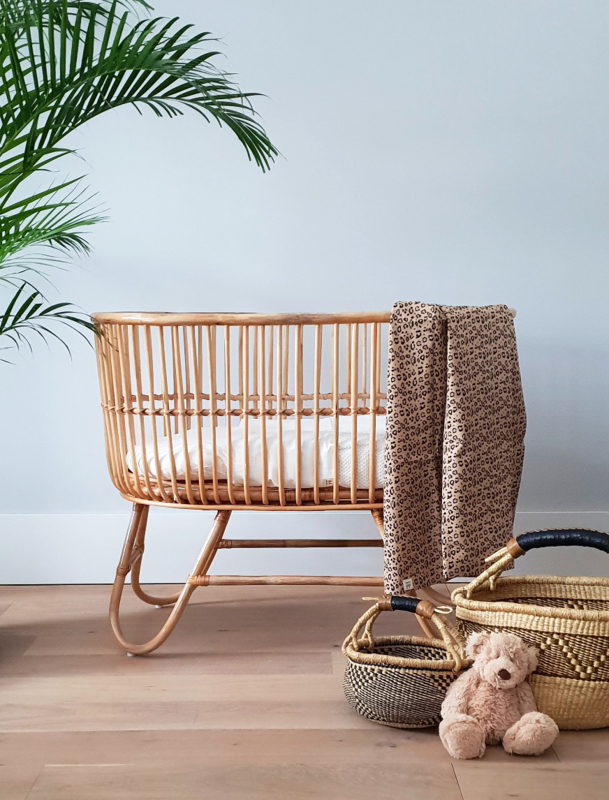 vintage rattan bassinet