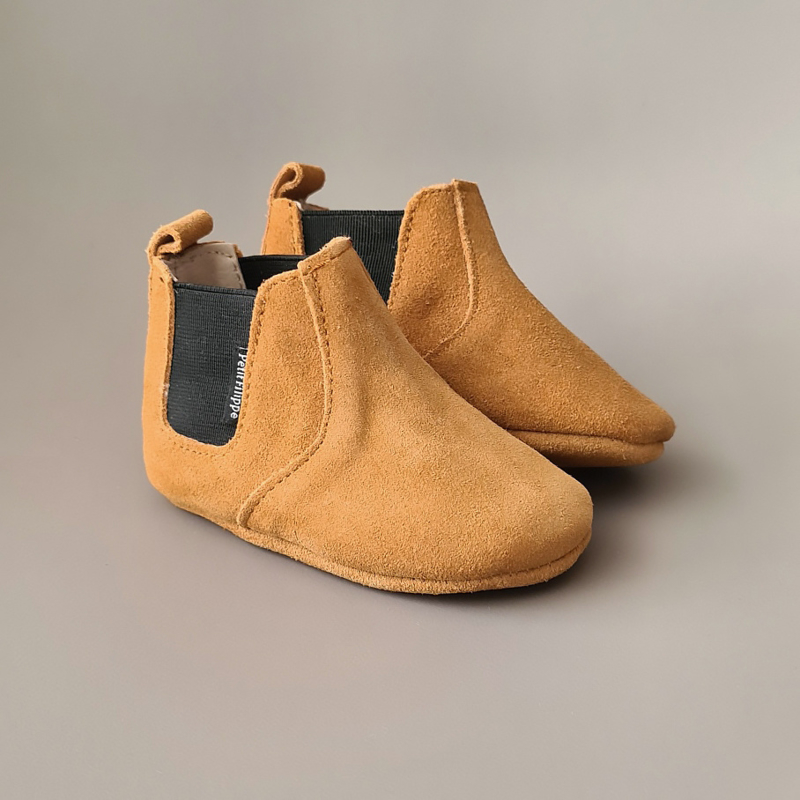 sand colored booties
