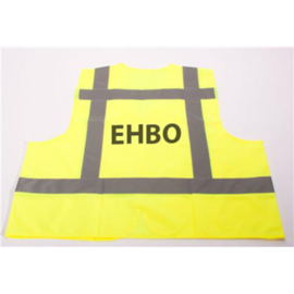 Veiligheidsvest XXL Geel opdruk BHV, EHBO en HOOFD BHV