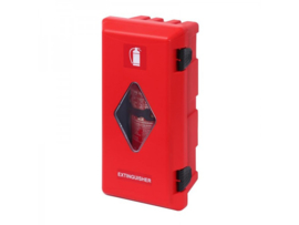 Daken® Brandblusserbox Ø150-170mm rood/rood met zichtvenster