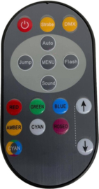 Led par kleuren disco spot set (RGBW-AC) met draadloze remote en DMX