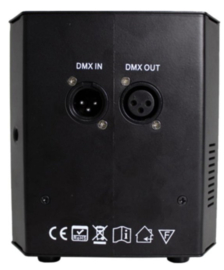 Set van 4x led accu RGB up light spots