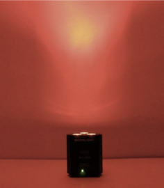 Set van 4x led accu RGB up light spots