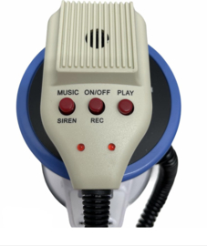 Megafoon - 70W met USB / SD mp3 speler + sirene en microfoon
