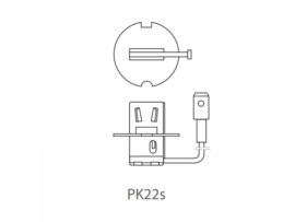 Autolamp 12V 55W PK22s H3