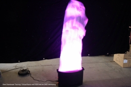 Virtuelle Flamme mit RGB-LEDs und DMX-Anschluss