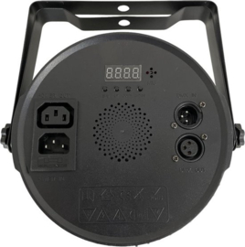 Led par kleuren disco spot set (RGBW-AC) met draadloze remote en DMX