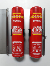 Design houder inclusief 2 Prymos spray brandblussers