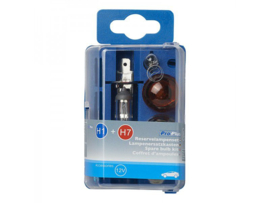Reservelampenset H1+H7 8-delig