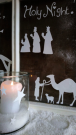 Fensteraufkleber – Krippenszene
