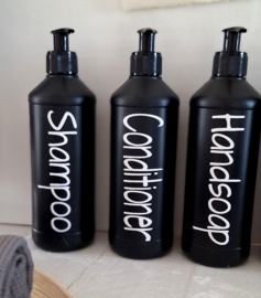 Fles voor Handsoap zwart