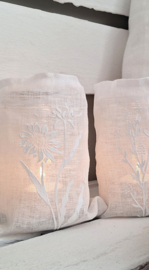 Windlicht linnen Botanical 4