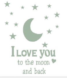 Ster I Love you to the moon and back