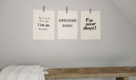 Poster A4 Sweet Dreams Sleep Tight