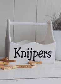 Knijperbak knijpers wit kl.