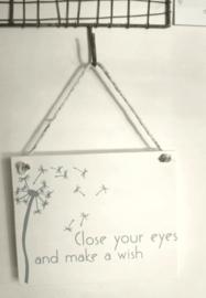 Bordje "Close you eyes"