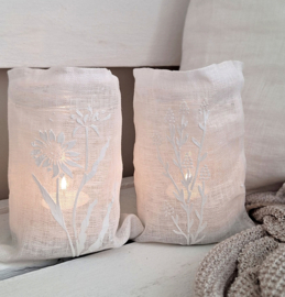 Windlicht linnen Botanical 6