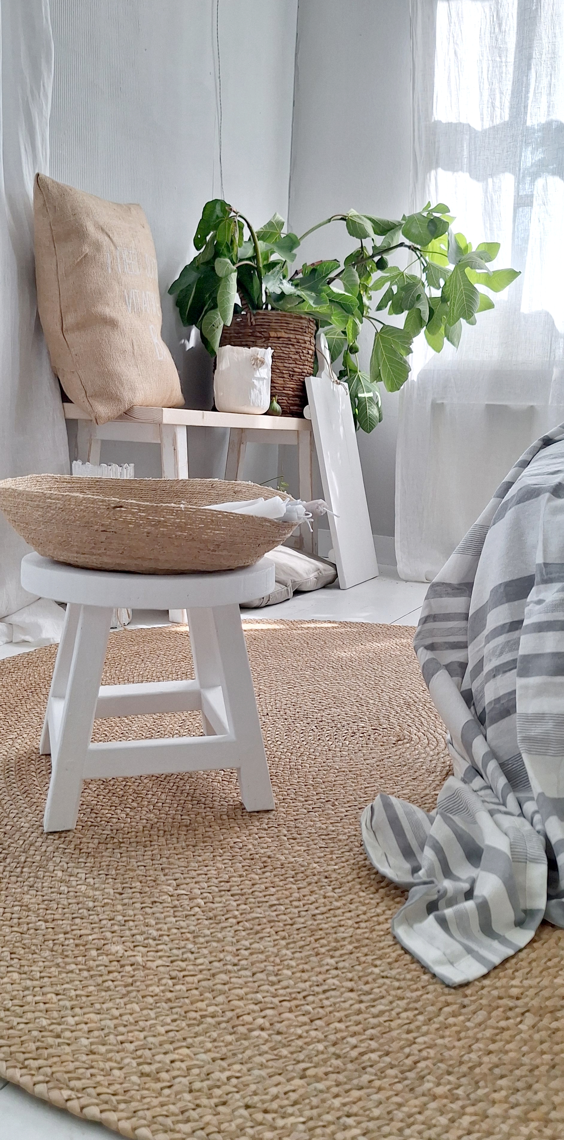 Vloerkleed Bali rond middel