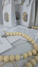 Kralenketting in kadoverpakking