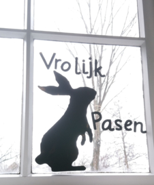 Raamsticker Vrolijk Pasen