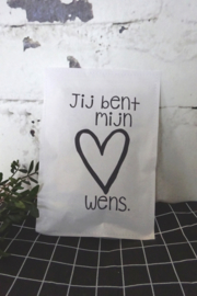 Geursachet Craft wit Jij bent mijn Hartewens !