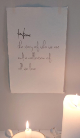 Poster A4 Home the Story