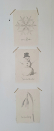 Soft Cotton Poster Snowman