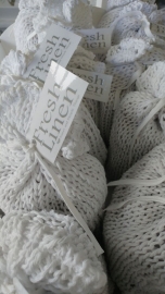 Fresh Linen - Beutel aus gestrickter Baumwolle