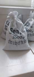 Seasalt buidel wit - voetenbadje