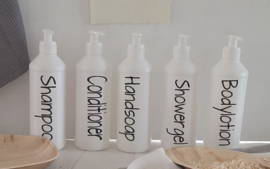 Fles voor Bodylotion wit