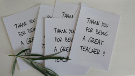 Ansichtkaart Great Teacher