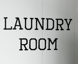 Wandaufkleber Laundry Room