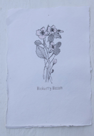 Karte A5  Blackberrry Blossom
