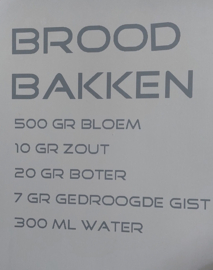 Muursticker Brood bakken