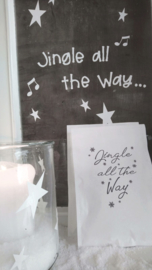 Raamsticker - Jingle all the way