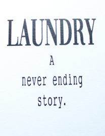 Wandaufkleber Laundry a never ending story