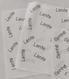 Rijstpapier Lente A4 -6 vel