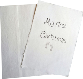 Karte A5 My first Christmas