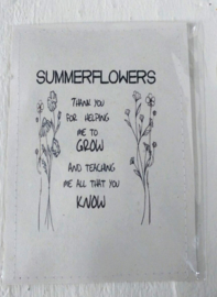 Sachet bloemenzaad juf/meester