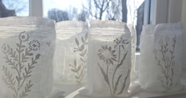 Windlicht linnen Botanical 6