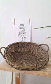 Gevlochten hengselschaal Bali middel