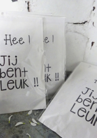 Geursachet Craft wit Hee jij bent leuk !