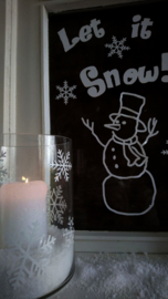 Raamsticker - Let it Snow