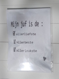 Geursachet Craft wit mijn juf is ....