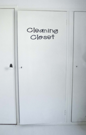 Muursticker  Cleaning Closet