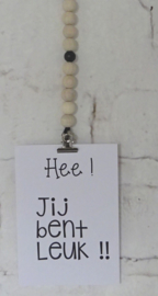 Ansichtkaart  Hee jij bent leuk.