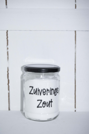 Glazen pot met deksel  zuiveringszout